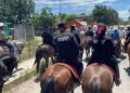 Agrupamiento montado de la Guardia Estatal participa en cabalgata de Padilla