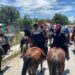 Agrupamiento montado de la Guardia Estatal participa en cabalgata de Padilla