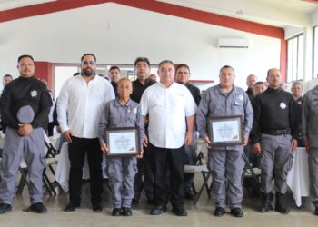 Reciben custodios premio penitenciario 2025 y reconocimiento federal en Tamaulipas